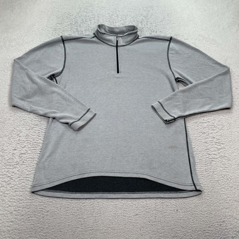 Burton Baselayer Shirt Men's Estimated Size Medium Gray Long Sleeve